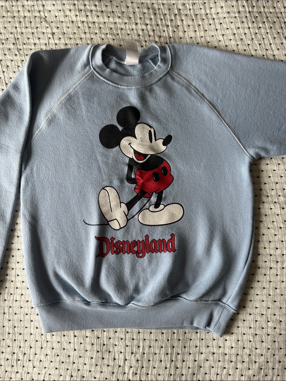 Disney Light Blue Mickey Mouse Crewneck Sweatshirt
